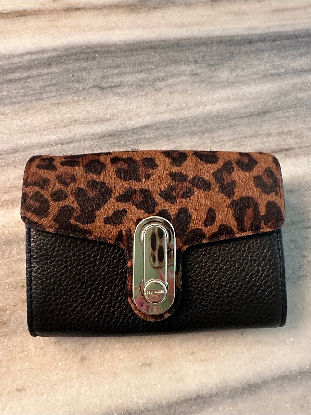 TED BAKER LONDON MINI LEATHER AND PONY WALLET